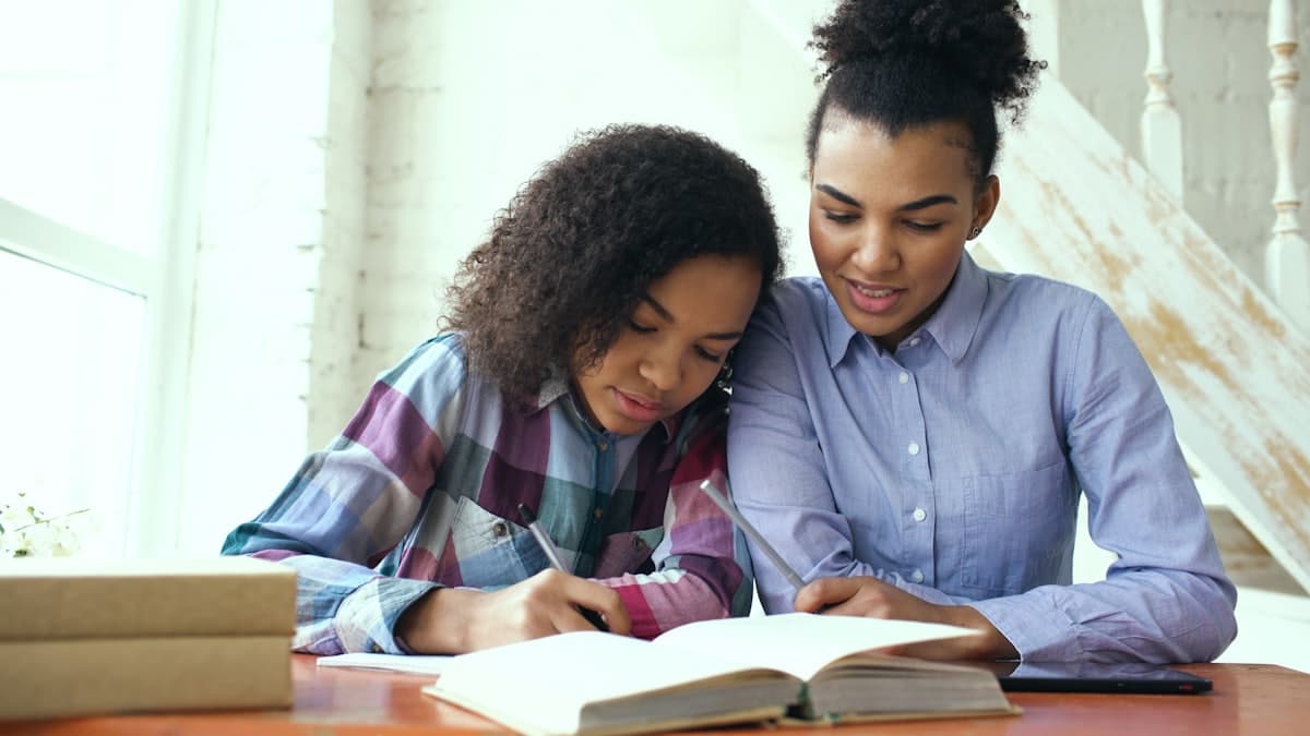 A parent and teen figuring it out together